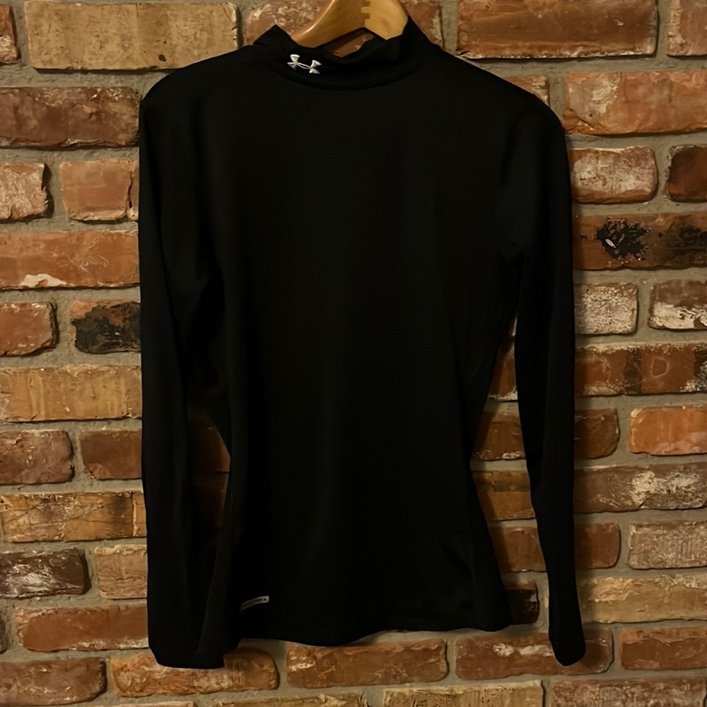 Under Armor Black Turtleneck Base Layer Size Medi… - image 1